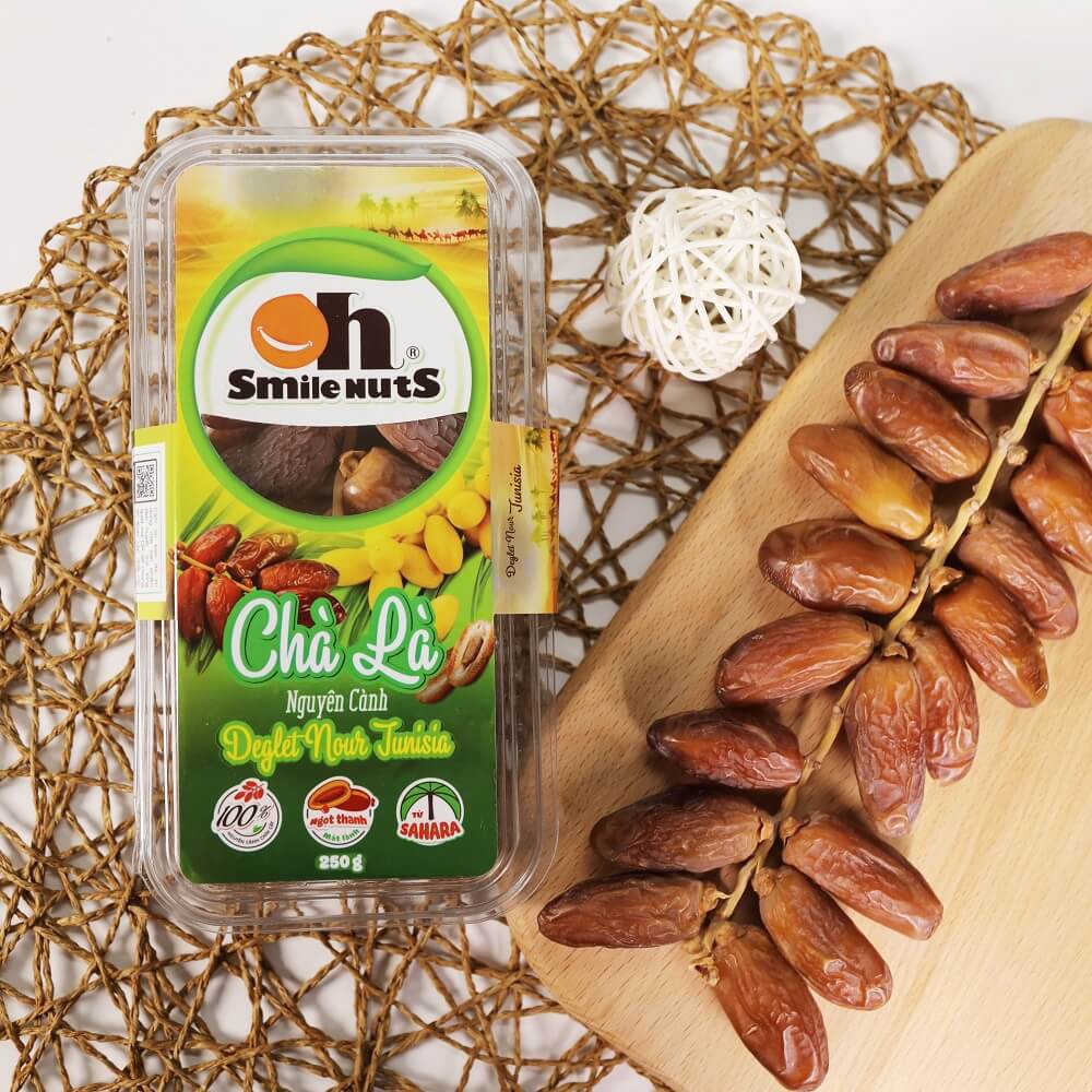 Chà Là Nguyên Cành Deglet Nour Smile Nuts Hộp 250g - Nhập Khẩu Từ Tunisia |  Shopee Việt Nam