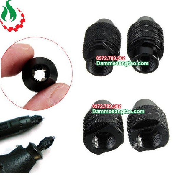 Đầu kẹp mũi khoan đa năng 3 chấu lỗ ren M7 M8