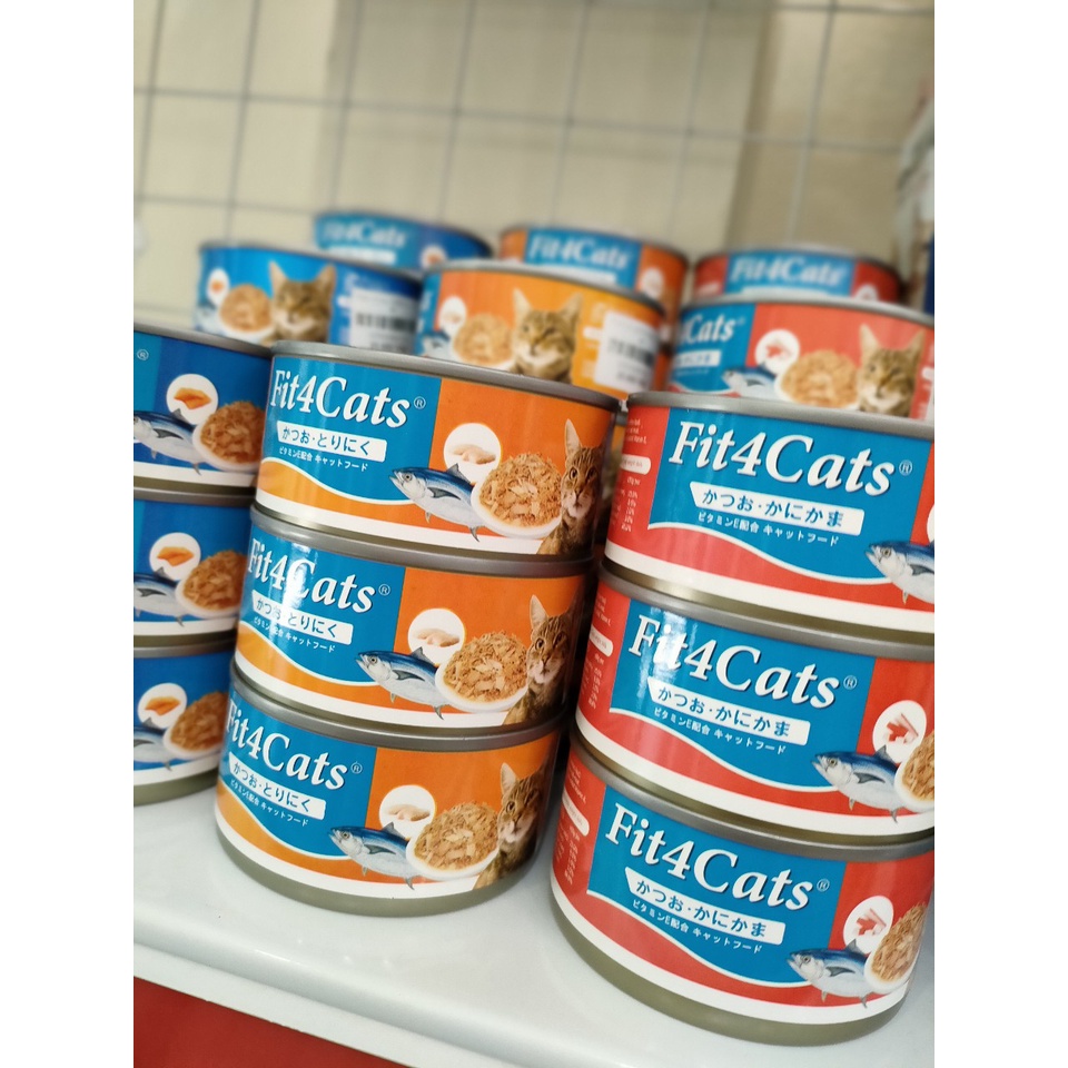 160g - Pate Fit4Cats đóng hộp đủ vị cho Mèo thương hiệu Nhật Bản sản xuất tại Việt Nam Fit4cat Catty Man Japan