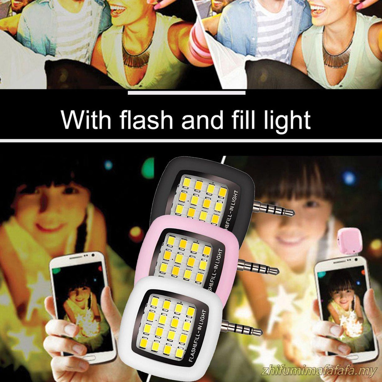 16 Đèn Led Mini Hỗ Trợ Chụp Ảnh Cho Điện Thoại 3.5mm