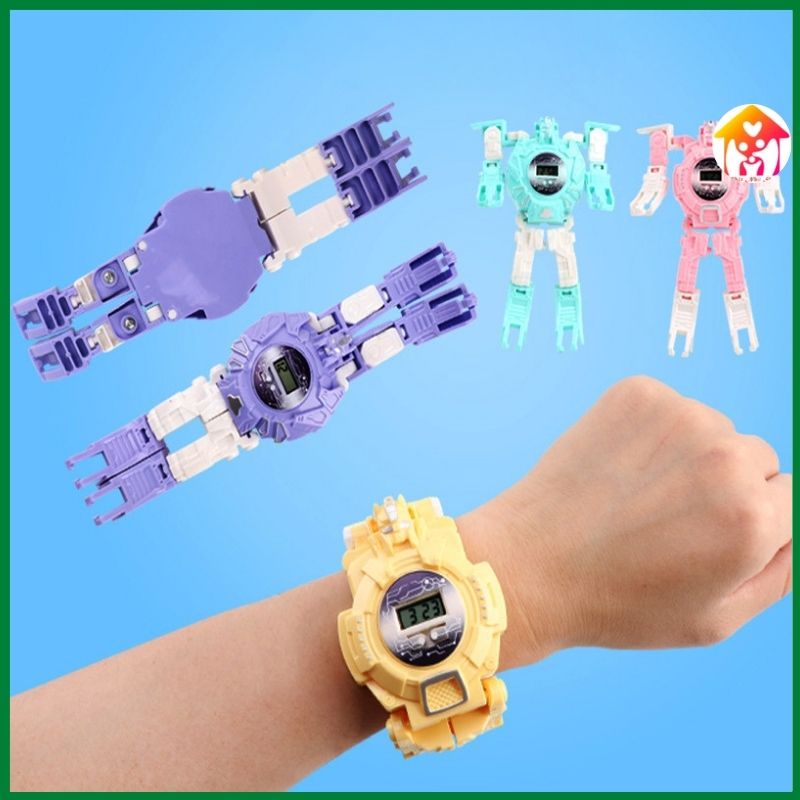 Đồ chơi robot đồng hồ biến hình 2 trong 1 cho bé siêu đẹp
