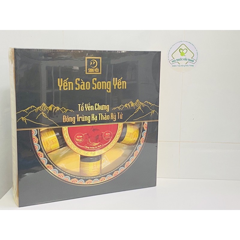 Nước Yến Đông Trùng Hạ Thảo - YẾN SÀO SONG YẾN - Hộp 5 hủ x 70 ml