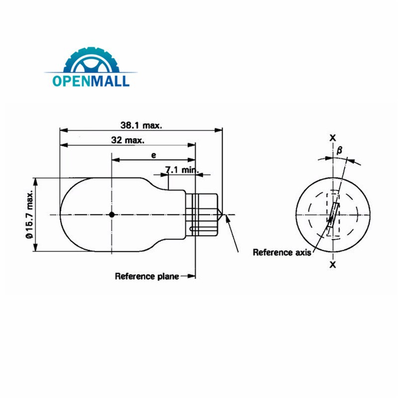 Bóng đèn halogen W16W T15 ánh sáng trắng / hổ phách 12V cho xe hơi