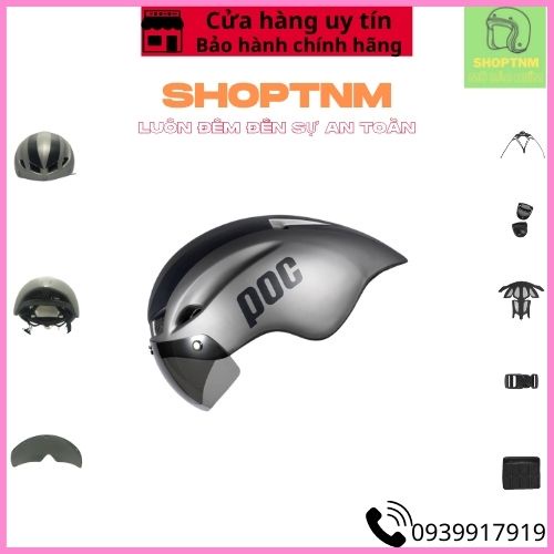 [ Chính Hãng ] Mũ bảo hiểm xe đạp thể thao POC-01, Nón bảo hiểm xe đạp thể thao cao cấp nam nữ POC-01  Full box