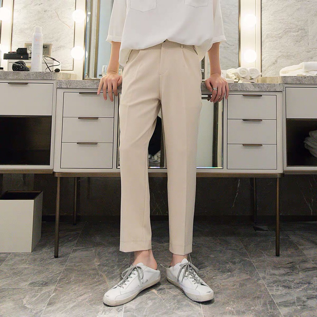 Quần tây âu (2 Màu ĐEN XÁM) Nam Nữ Ulzzang Unisex 1hitshop