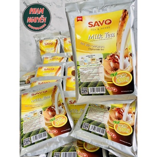Trà sữa hòa tan vị truyền thống và vị matcha savo túi 600g