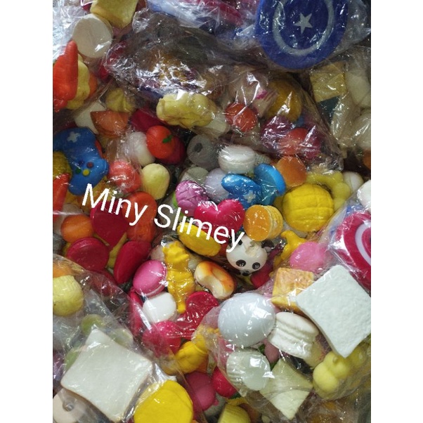 Squishy mini nhật ngẫu nhiên CHỈ KÈM BAO BÌ TO BÊN NGOÀI, COMBO 30e (đọc kỹ mô tả)