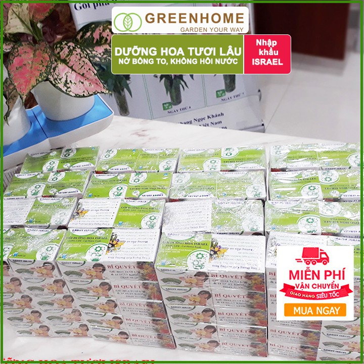 50 gói Dưỡng hoa lâu tàn Long Life, gói 5gr, hoa tươi lâu, nở bông to, không bị hôi nước |Greenhome