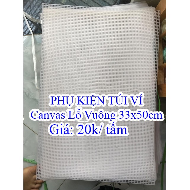 Canvas Lót Túi Hình Chữ Nhật (Size 33*50cm và 40*60cm)