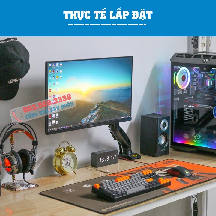 Giá Treo Màn Hình NB - F80 17 - 30 Inch / Tay Treo Màn Hình F80 - ErgoTek EZ1 17 - 32 Inch / Gắn Kẹp Thành Bàn