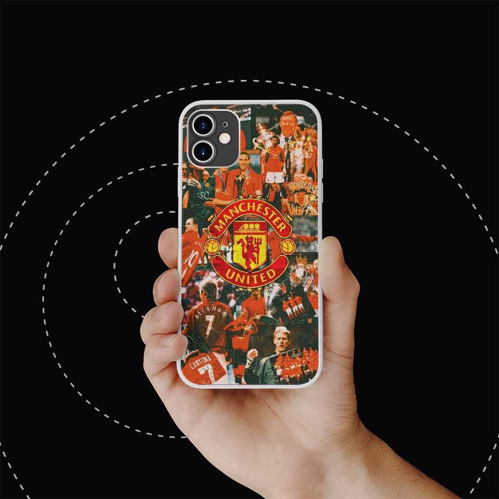 Ốp lưng iphone Manchester united legend collage pro 13 11 12 promax 7 8 plus xs X Xr RED20210070