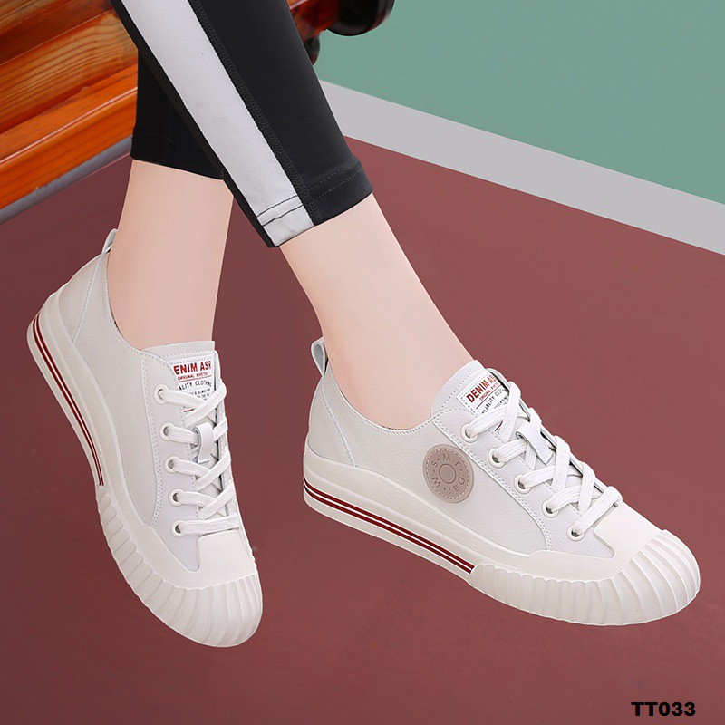 TT033 - ENDA KISUHI Giày Sneaker Chỉ Đỏ