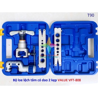 Bộ kẹp loe ống đồng lệch tâm có dao 2 kẹp value vft-808-mis