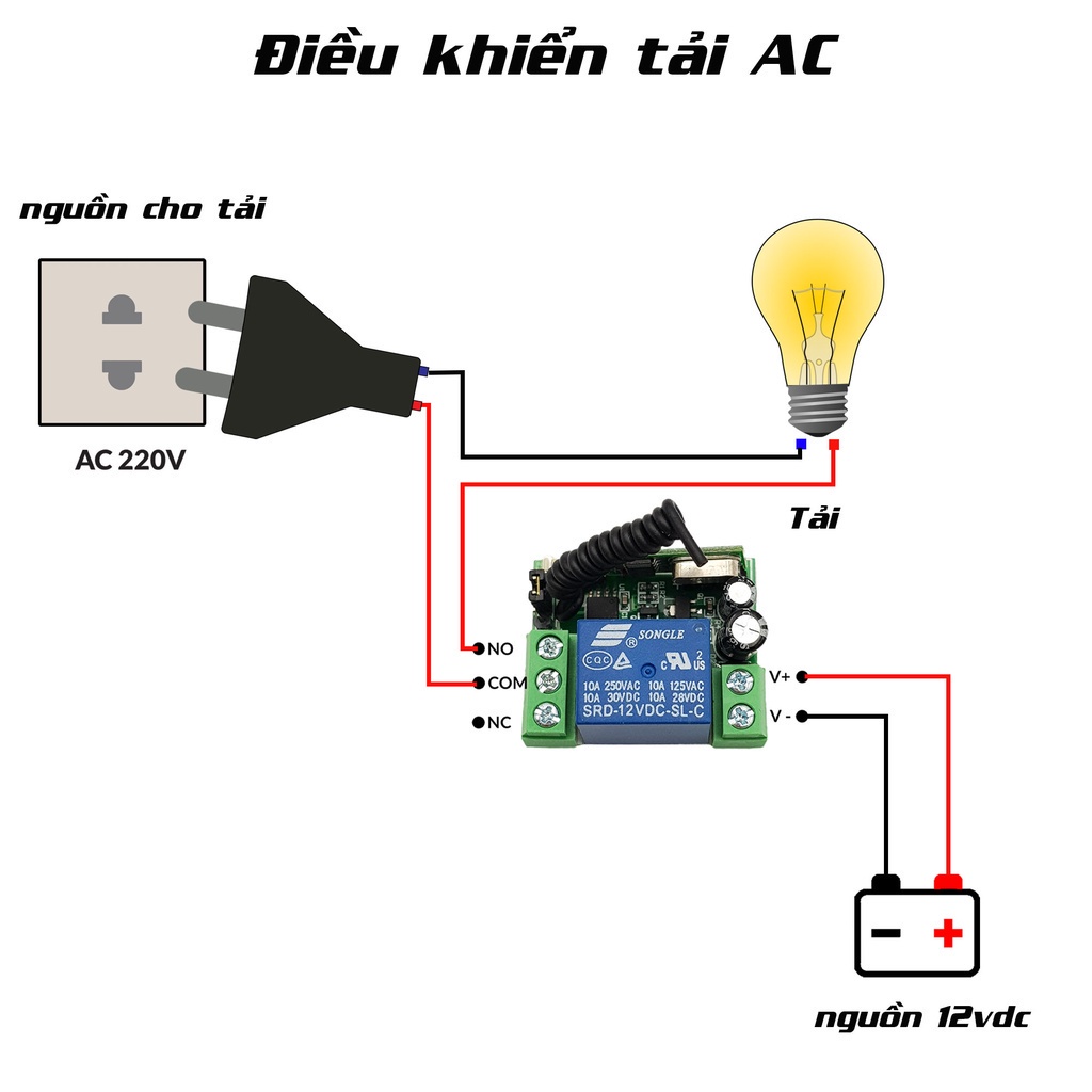Mạch điều khiển Relay học lệnh 315Mhz kèm remote 1 kênh - 2 kênh - 6 kênh 1000m