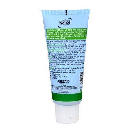 Kem bôi chống muỗi hương sả chanh Remos (70g)