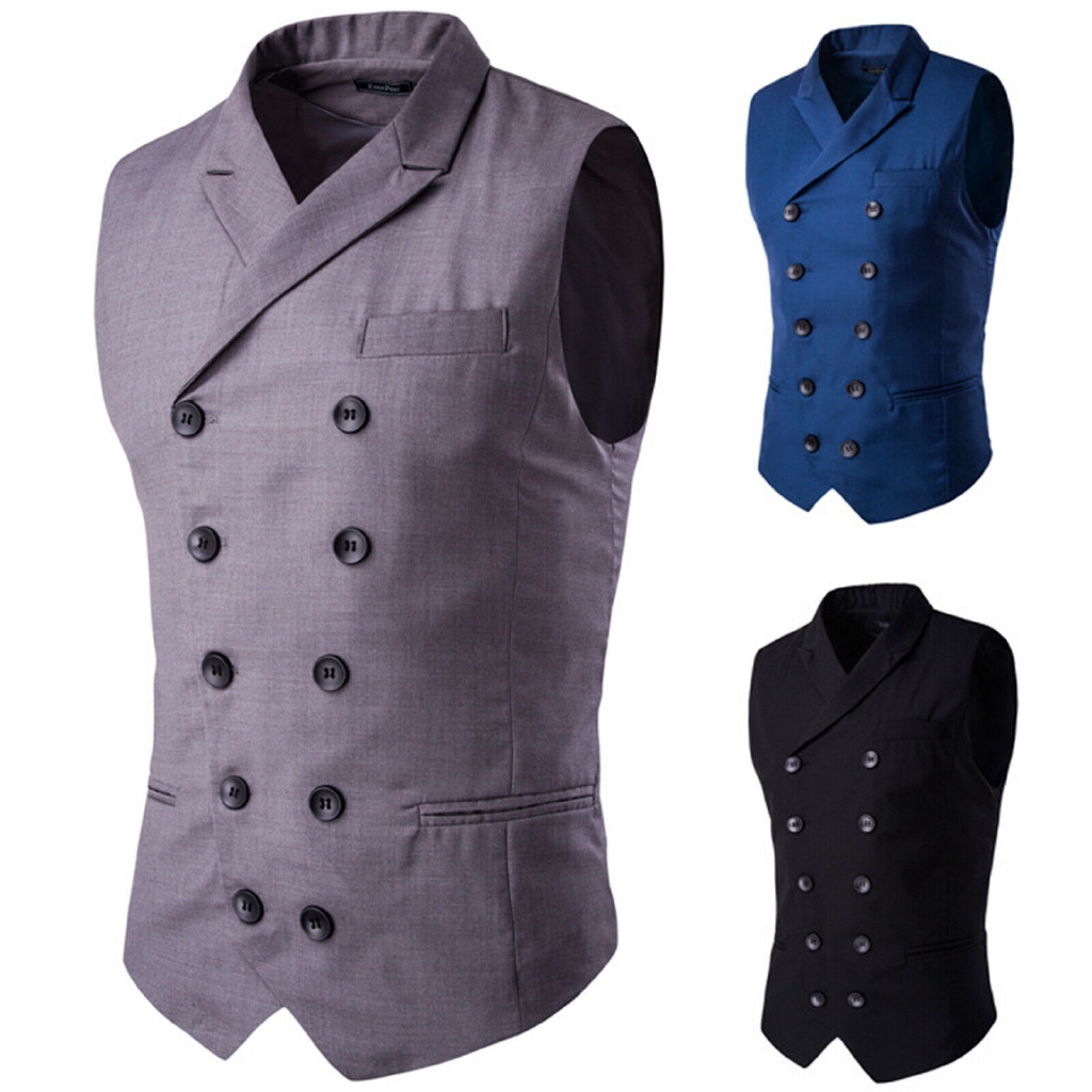 Áo khoác vest cotton phong cách sang trọng lịch lãm dành cho nam