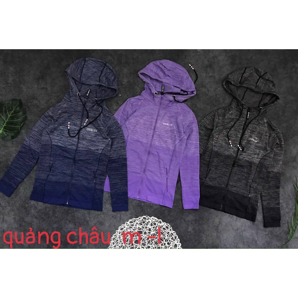 Áo Khoác Thể Thao Loang Màu Navy, Áo Khoác Tập Gym Yoga Xỏ Ngón Cao Cấp - OK001