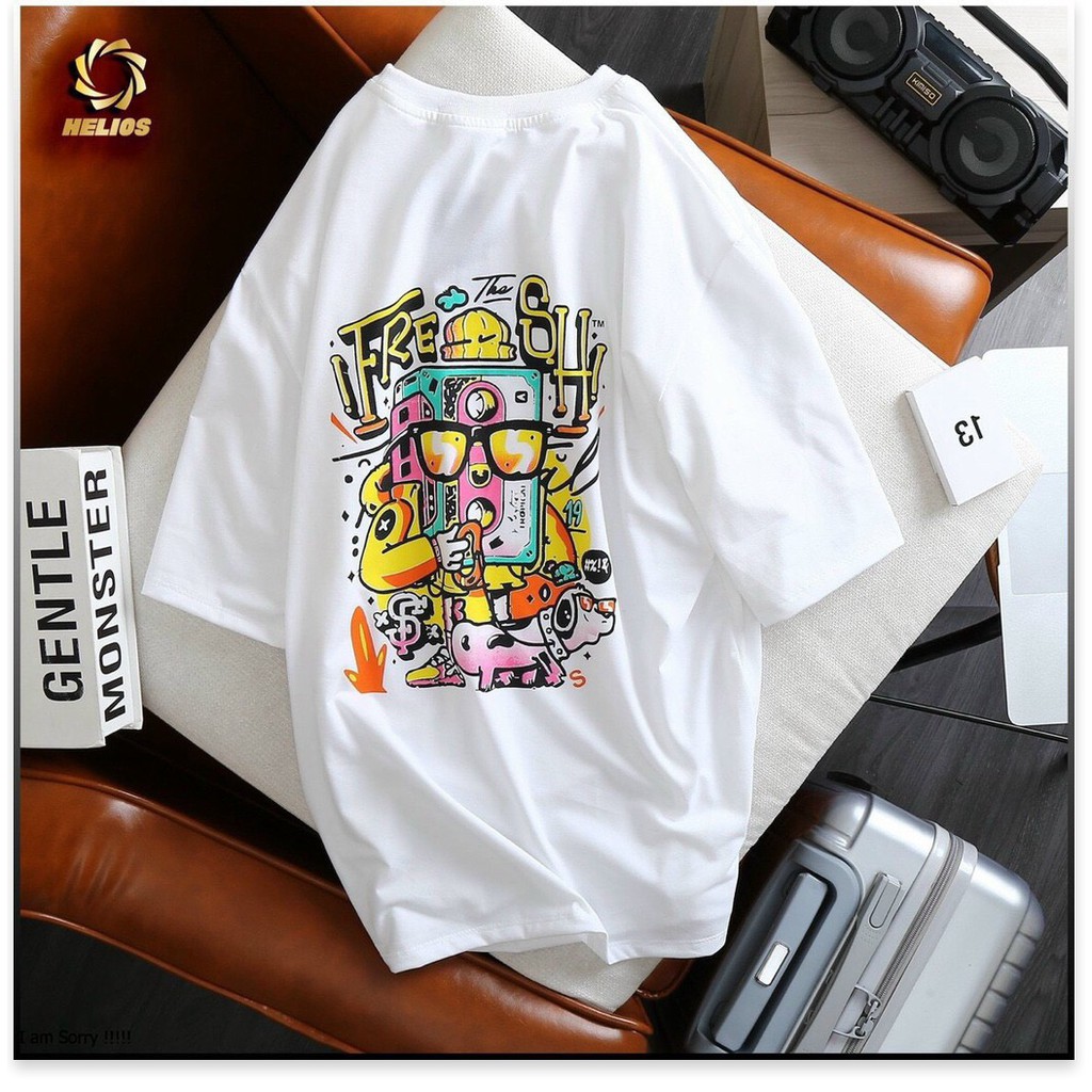 ÁO THUN COTTON NAM FORM RỘNG,THIẾT KẾ HỌA TIẾT NỀN ÁO SIÊU NGẦU KHÁNH AN STORE 99