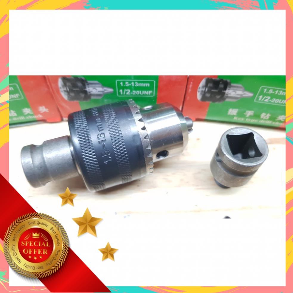 Đầu chuyển bulong sang đầu kẹp mũi khoan 13ly