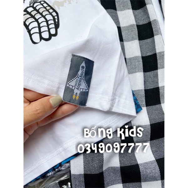 Bộ PJ Bé Trai Gấu Kẻ Ô Đen Trắng playToday