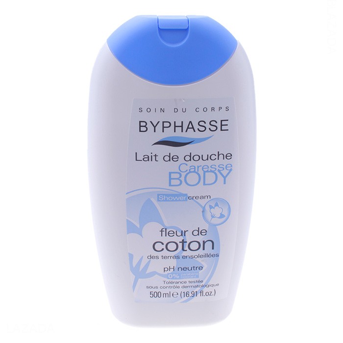 Sữa tắm Cotton Flower BYPHASSE 500ml (BYPHASSE CREAM SHOWER COTTON FLOWER)