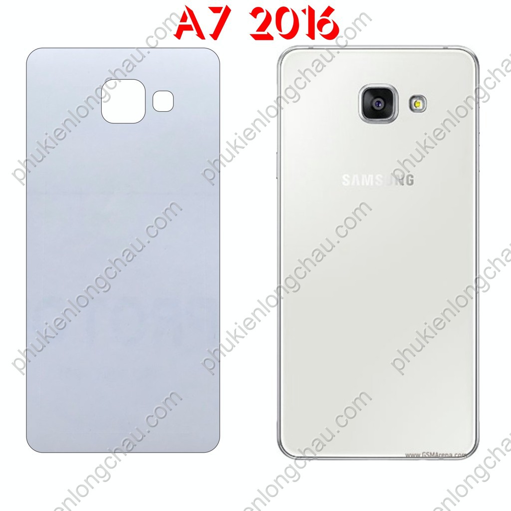 Miếng Dán Lưng Samsung A7 2016 Decal Trong Nhám Chống Vân Tay