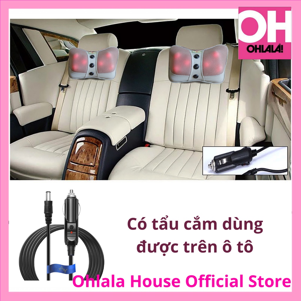 Gối massage 6 bi chính hãng Ayosun Hàn Quốc - Ohlala House đại lý phân phối