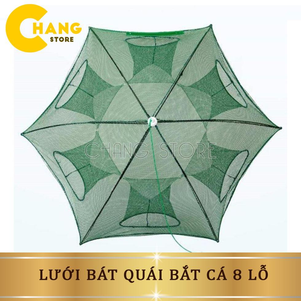 Lưới Bát Quái Bắt Cá Loại 8 Lỗ được làm bằng dây thép cacbon công nghệ cao rất dẻo , bền , không gỉ sét