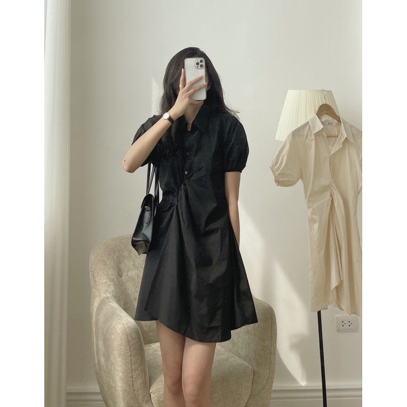 [Mã SKAMFA06 giảm 10% tối đa 50K đơn 0Đ] váy somi nhún eo 775 | BigBuy360 - bigbuy360.vn