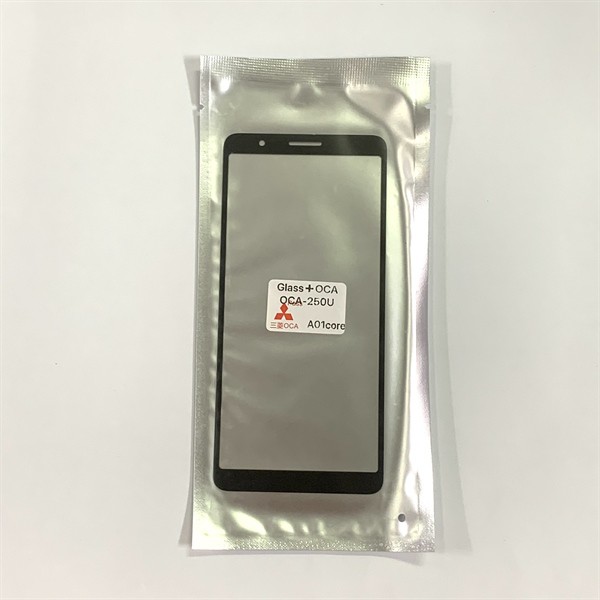 Kính liền keo Samsung A01 Core ĐEN