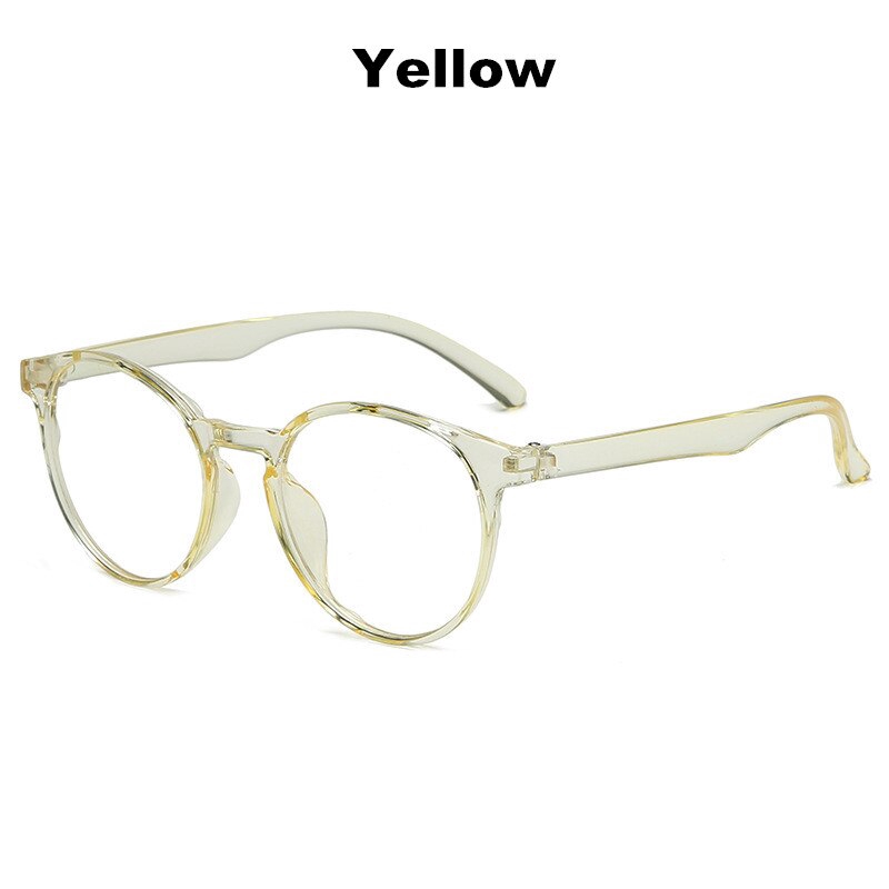 Mắt Kính Gọng Tròn Trong Suốt Phong Cách Retro