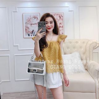 Sét áo ren tay cánh tiên+quần short