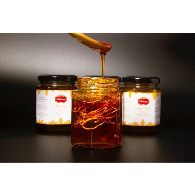 Đông trùng hạ thảo ngâm Saffron mật ong hàng nhập khẩu có đủ kiểm nghiệm và công bố thương hiệu Lamie lọ 200ml