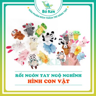Shop Bố Ken Combo 10 Con Rối Ngón Tay Ngộ Nghĩnh Hình Con Vật [Hàng Cao Cấp]