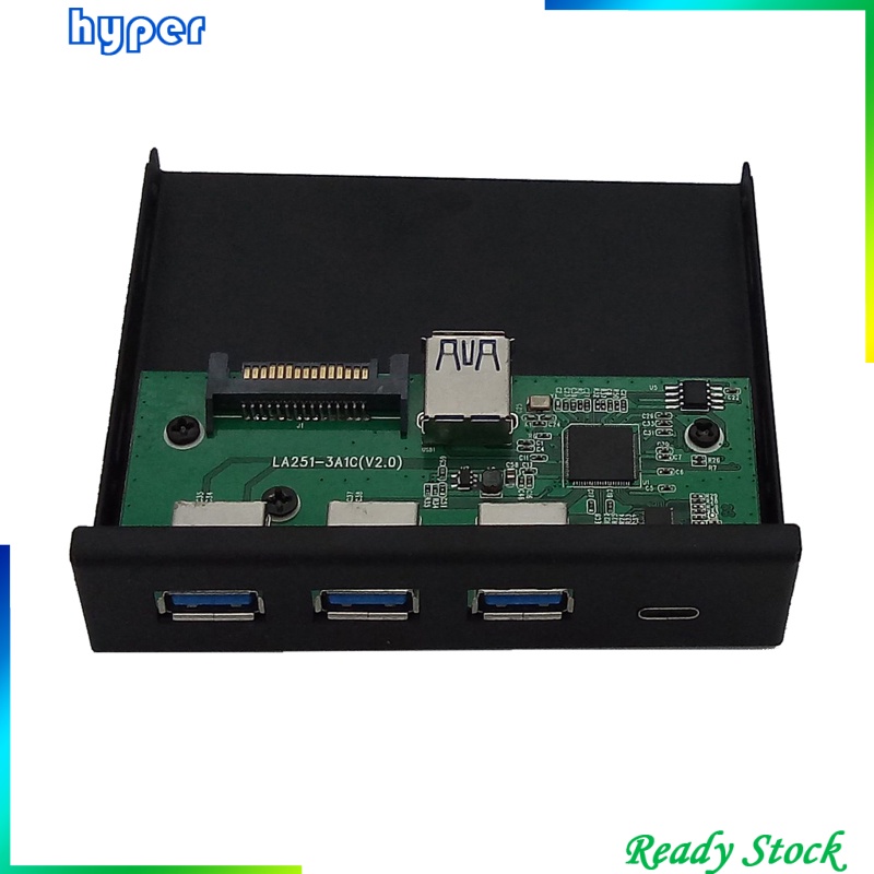 USB 3.0 3.5&quot; 4-Port Interface Hub Front Panel Hub Expansion Board Card 6Gbps