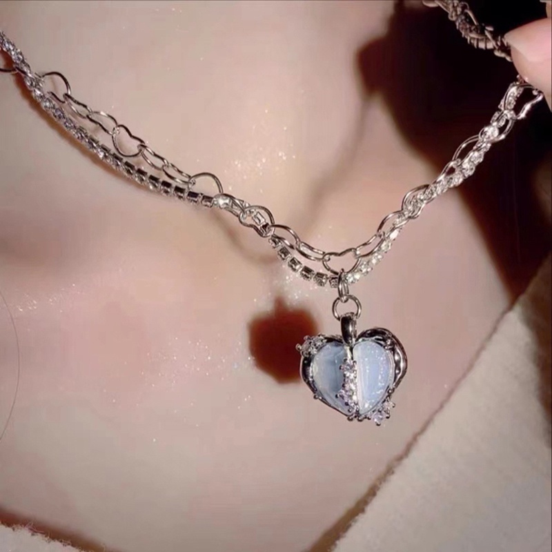 Vòng cổ Nhiều Lớp Đính Đá Zircon Thời Trang Cho Nữ