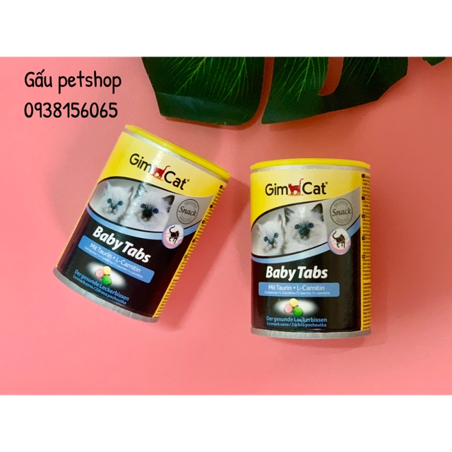 Vitamin Gimcat baby tabs cho mèo 240 viên