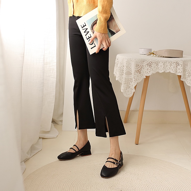 💖FULLBOX💖 Giày búp bê nữ đế thấp 3 phân quai đôi ngang