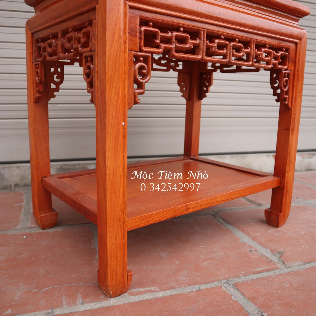 Đôn Chiện 60x40 Kê Phòng Khách Gỗ Hương Cao 50,60,70,80