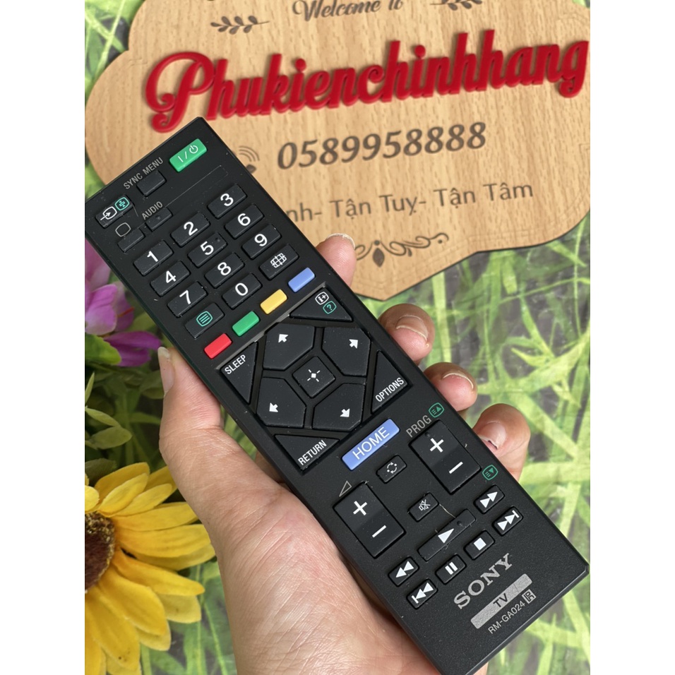 {Phân biệt hàng chính hãng 100%}  Remote điều khiển tivi Sony RM-GA024(Bảo hành 06 tháng)