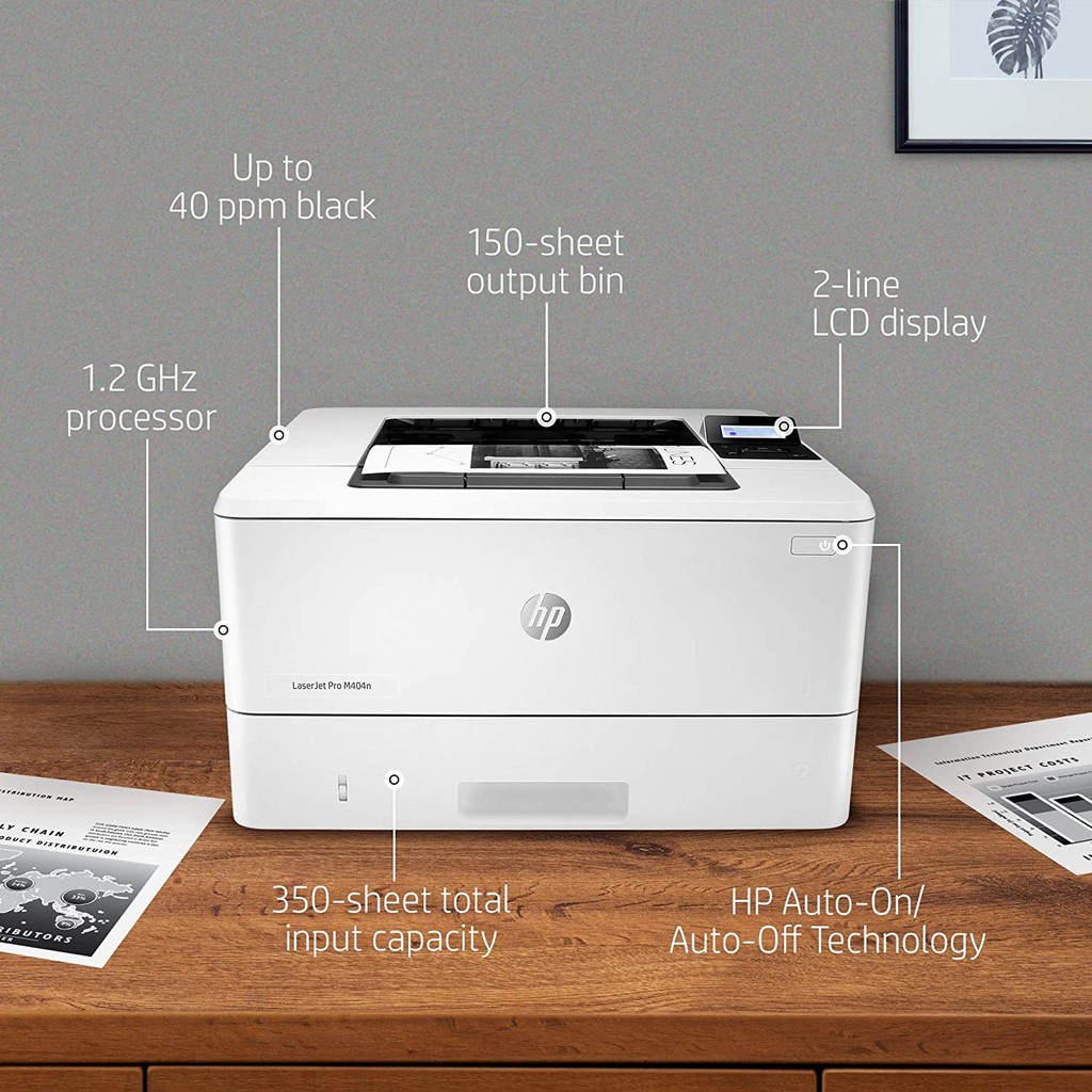 Máy in HP LaserJet Pro M404n (W1A52A) chính hãng BH 12 Tháng - Ben Computer