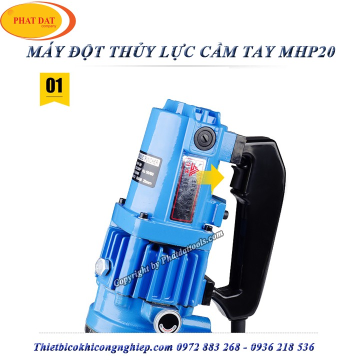 Máy đột thủy lực chạy điện cầm tay  MHP-20