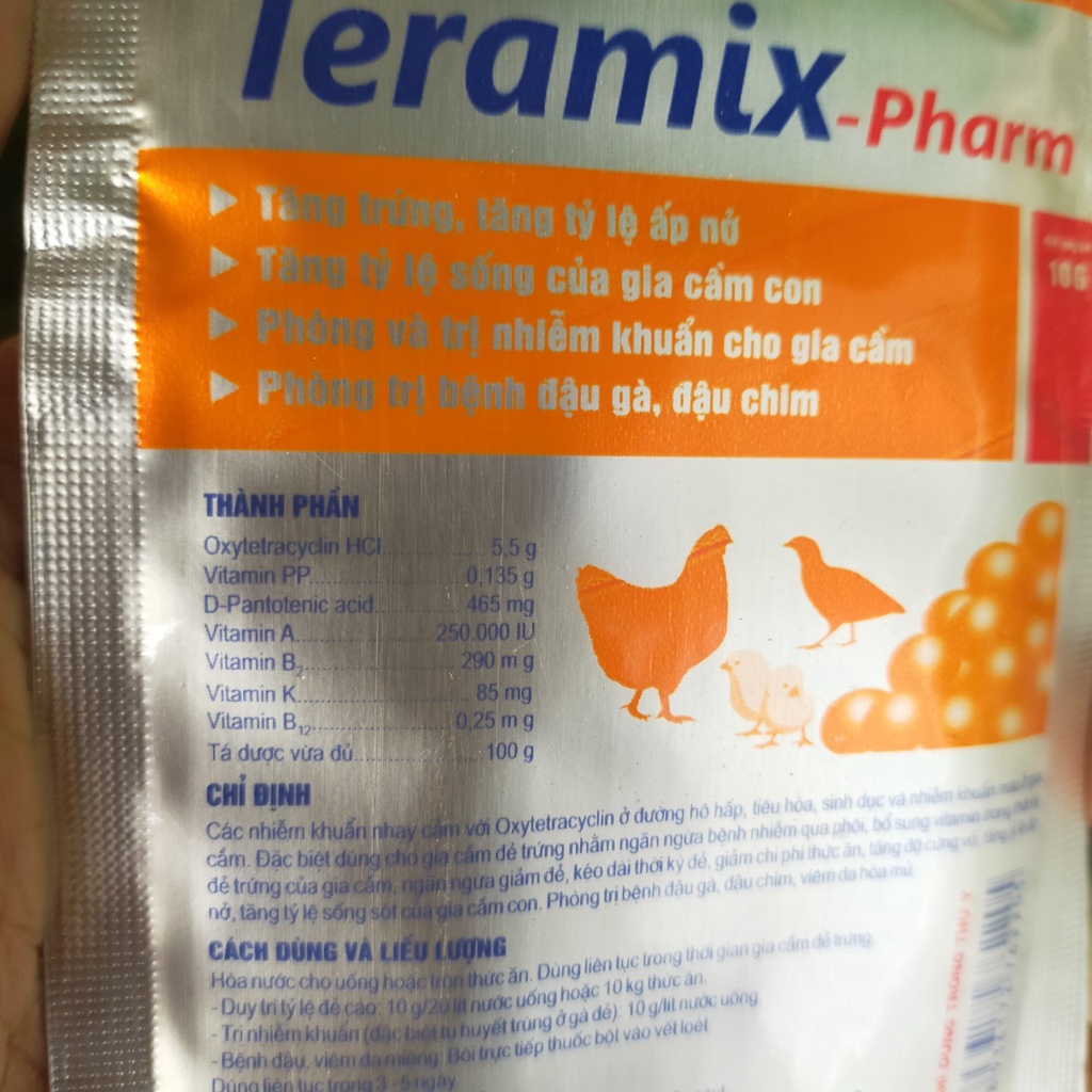 TERAMIX-PHARM: ĐẬU GÀ, ĐẬU CHIM