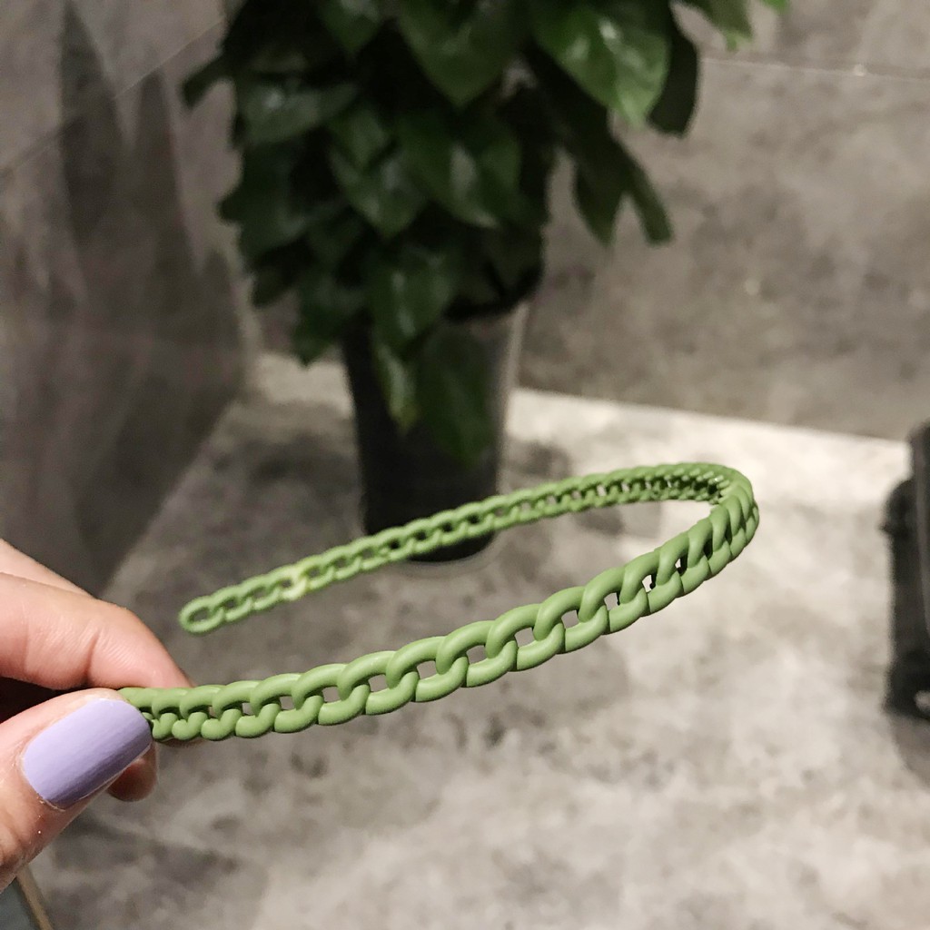 Cài nhựa nhám cho nữ hình mắc xích nhiều size cho bạn gái