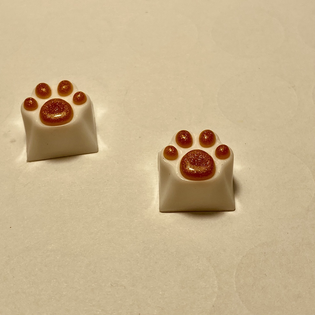 Keycap Resin Lionvn chân mèo xuyên led trang trí bàn phím cơ