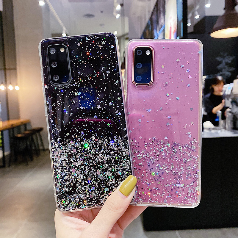 Ốp Điện Thoại Lấp Lánh Cho Samsung A03 A03S A02 A02S A22 M32 A12 A42 A2 Core A9 A7 A8 2018 J7 J2 J5 Prime G532