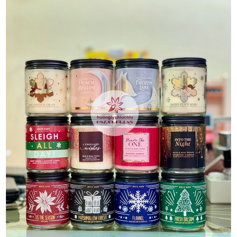 Nến thơm Bath and Body Works 198g mẫu mới