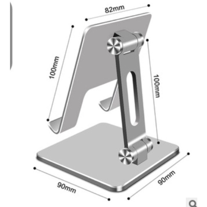 Giá đỡ Ipad/điện thoại/máy tính bảng để bàn gấp gọn, hợp kim nhôm cao cấp chắc chắn, độ hoàn thiện cao