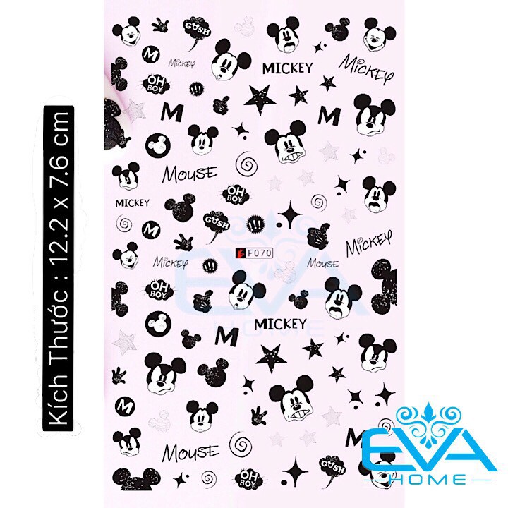 Miếng Dán Móng Tay 3D Nail Sticker Hoạt Hình Micky Mouse F070