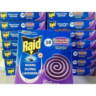  Nhang thơm diệt muỗi RAID hương Lavender